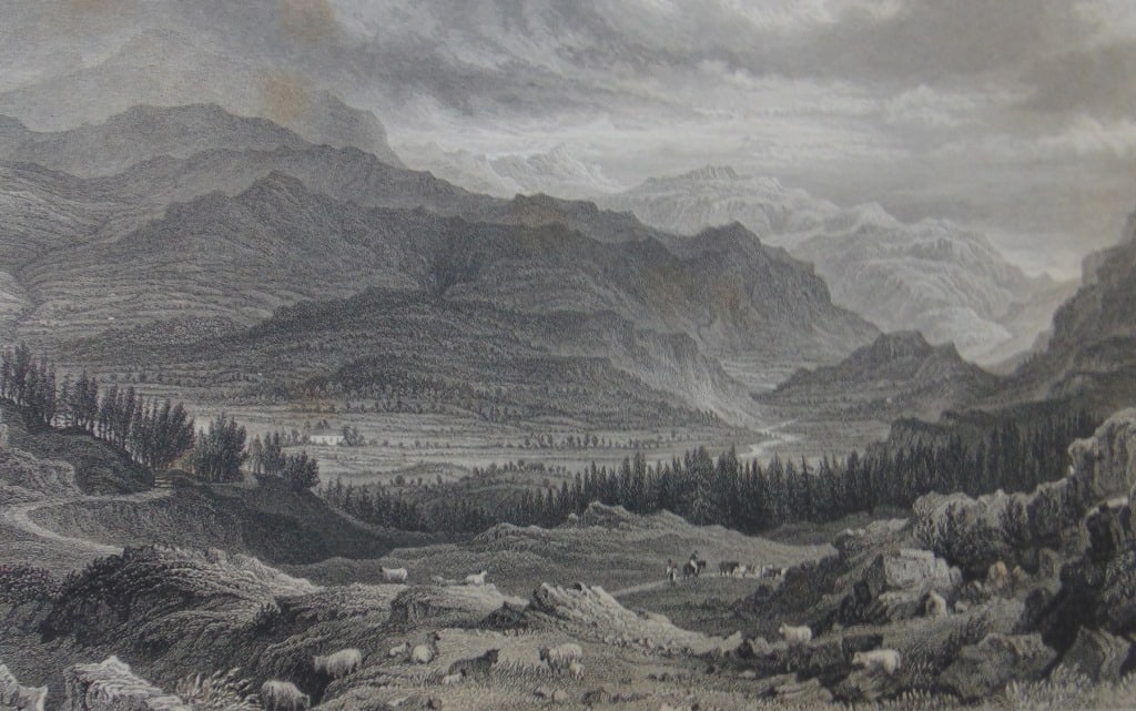Eskdaile Looking Towards Scawfell: Eskdaile Looking Towards Scawfell Print Type: Engraving Date: 1836 Publisher: Fisher and Son Dimensions: 11 x 8" Notes & Literature: Condition Report: Fine Subject References: 181