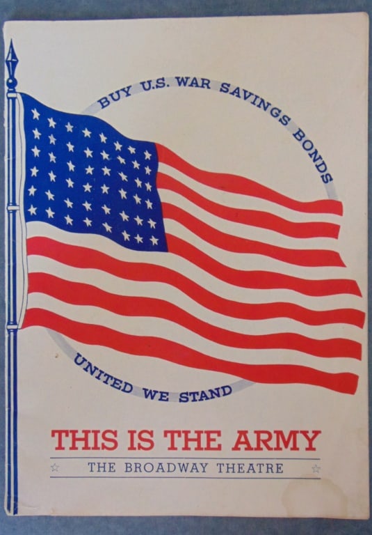This is the Army - Broadway Theatre Irving Berlin: This is the Army Playbill . - Broadway Theatre - August 9, 1942 Illustrations by noted illustrators of the period. This Is The Army is an American musical revue in two acts, designed to