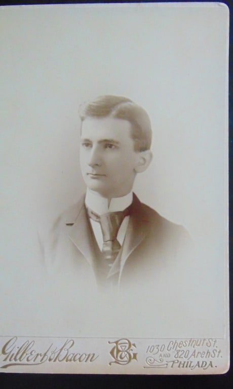 Dr. Nalkee Blackley - Philadelphia PA Circa 1888: Dr. Nalkee Blackley - Philadelphia PA Marked on verso "Class of 88" Philadelphia Physicians and Doctors. Rare Dr. Nalkee Blackley was born in Philadelphia in 1847. He was the son of John and Sarah Bla