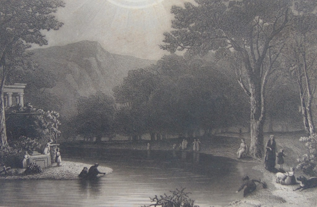 A Haven of Rest - Sartin Mezzotint: A Haven of Rest - Mezzotint engraving Artist: Joseph John Sculptor/Engraver Samual Sartin Print Type: Mezzotint engraving Date: Circa 1870 Origin: American Dimensions: 5 x 8" Provenance: Hill House