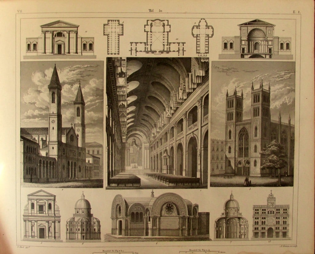 European Churches of Various Architectural Periods (1 of 5)