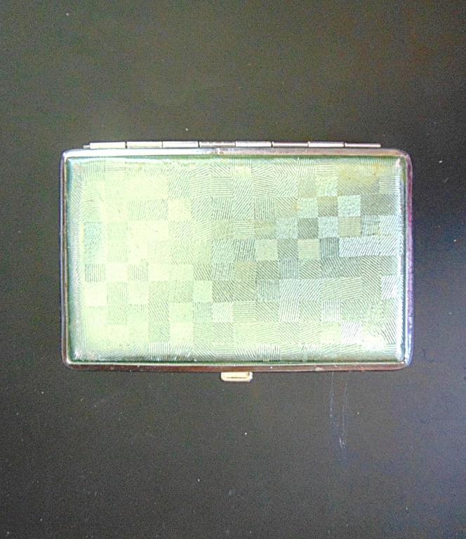 Silver Tone Cigarette Case (1 of 3)