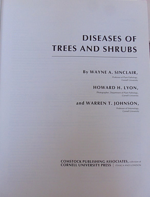 Disease of Trees and Shrubs (1 of 4)