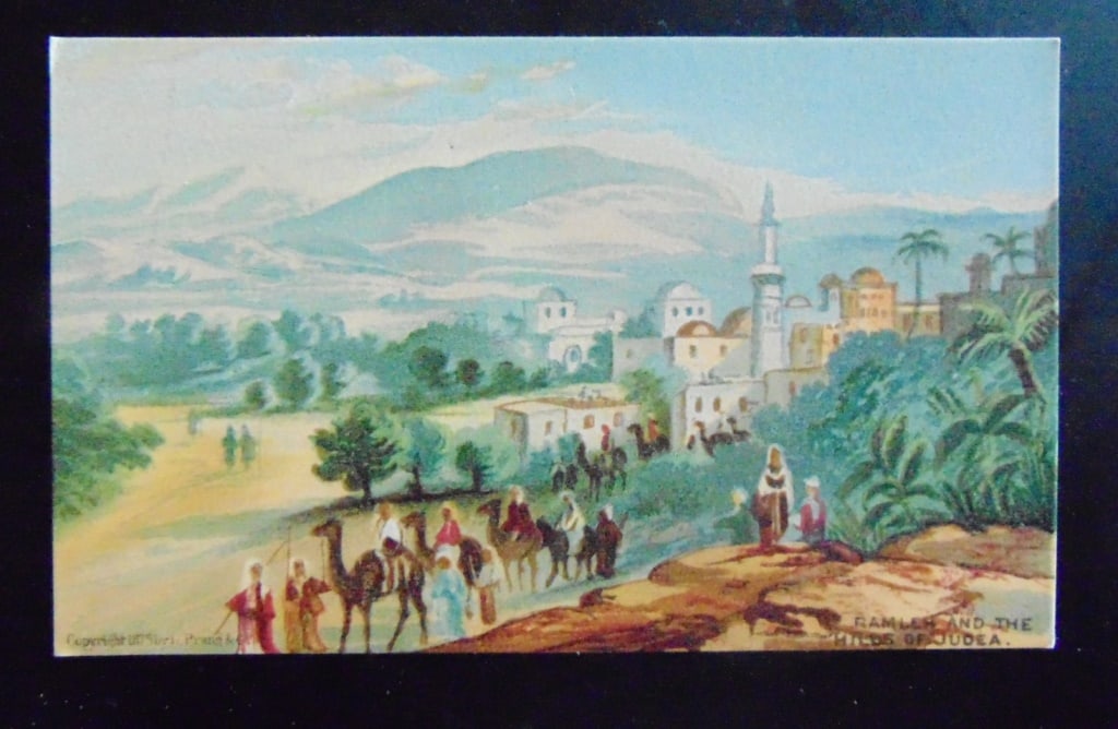 Ramleh & The Hills of Judea - 1875 - Prang: Ramleh & The Hills of Judea - 1875 - Prang The Judean Hills, a region encompassing Jerusalem and its surroundings, are frequently mentioned in the Bible as a setting for key historical events and prop