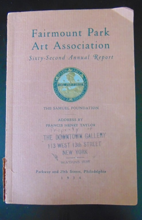 Fairmount Park Art Association 62nd Annual Report (1 of 5)