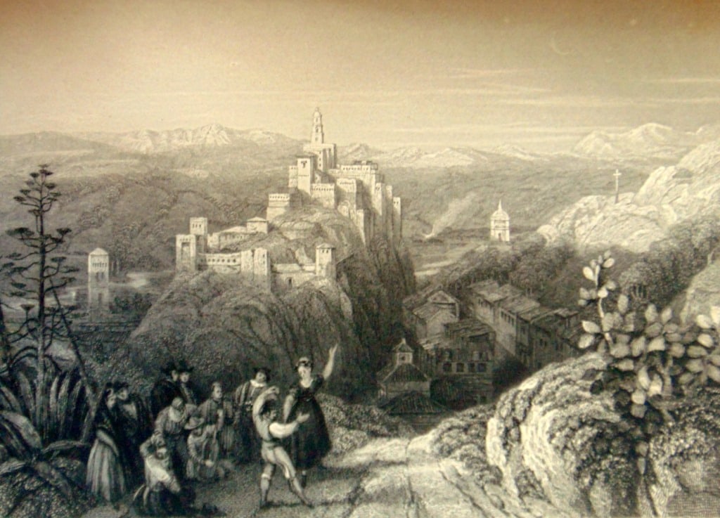 Town and Castle of Loxa - Spain: Town and Castle of Loxa - Spain Nicely done with wonderful detail. A rare look at Spain in the first part of the 19th century.. Artist: David Roberts Date: 1834 Publisher: Lloyd