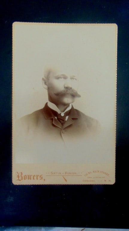 Portrait of a Gentleman - Sereno A. Bowers C 1891: Portrait of a Gentleman - Sereno A. Bowers Sereno A. Bowers who was active in Concord, New Hampshire in the late 19th and early 20th centuries. He was born in 1856 in Concord, a