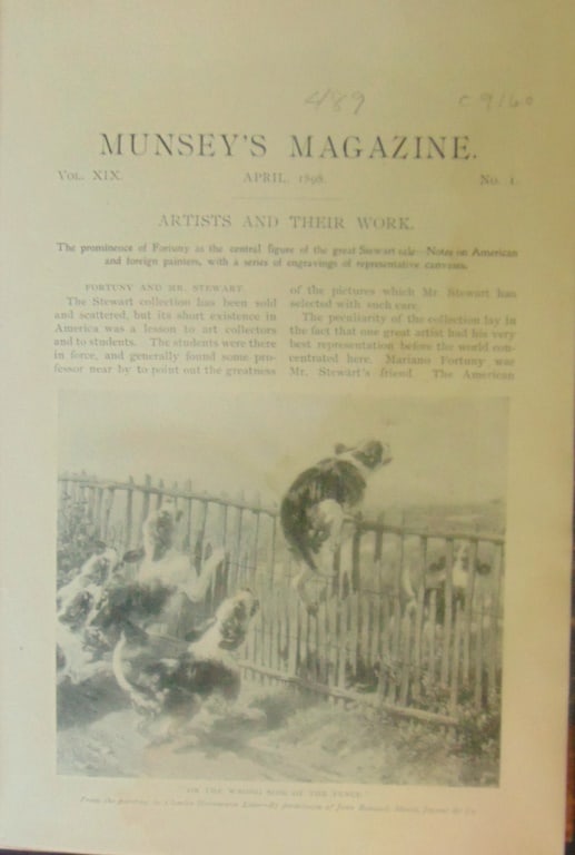 Munsey's Magazine April to September 1898: Munsey's Magazine April to September 1898 Illustrations: B/W Plates Dated: 1898 Edition: First Edition Size: 8vo Binding: Hard