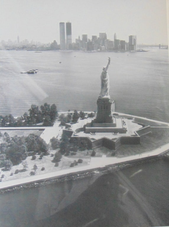 Statue of Liberty - New York Harbor: Statue of Liberty - New York Harbor Plate 5 Photographer: Wendy Holmes Dated: 1970's Subject: Hudson River Valley Medium: Halftone