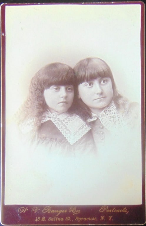 W. V. Ranger - Rome NY - Portrait of Twins: W. V. Ranger - Rome NY - Portrait of Twins Ranger & Hazer was a photography studio in Syracuse, New York that was founded in 1887 by George Ranger and Charles Hazer. The studio