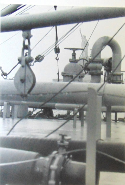 Valves and Pipes of an Empty Oil Barge: Valves and Pipes of an Empty Oil Barge Plate 44 Photographer: Wendy Holmes Dated: 1970's Subject: Hudson River Valley Medium: Halftone