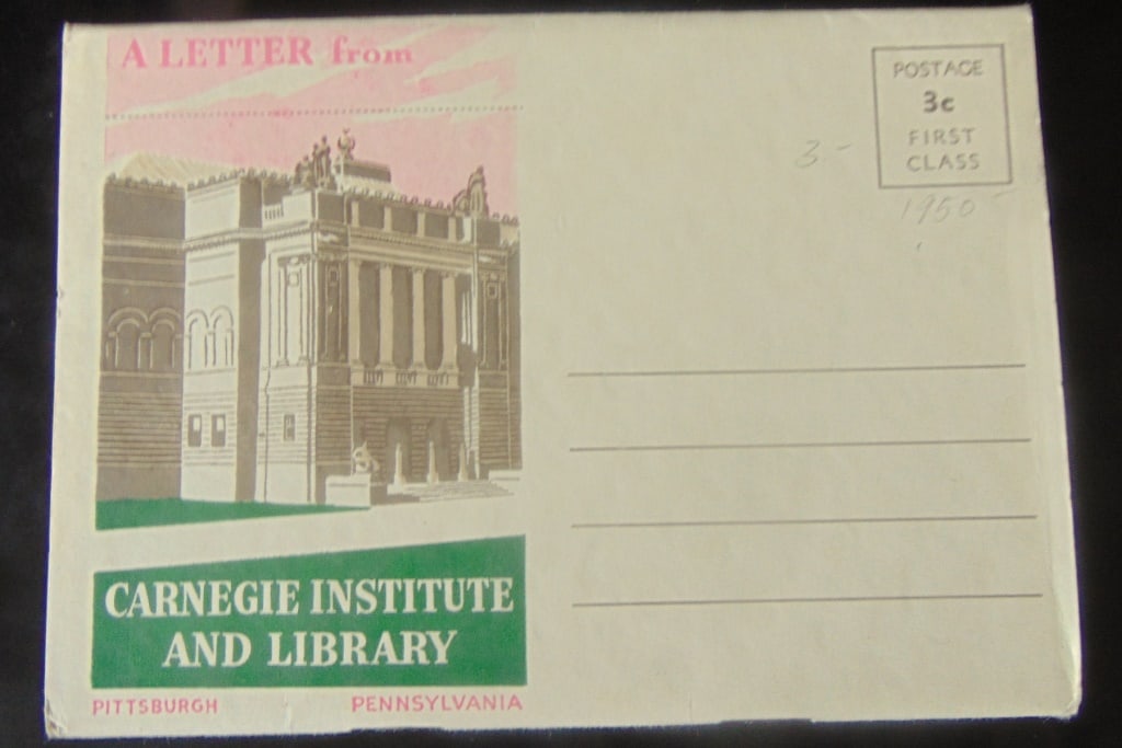 A Letter From Carnegie Institute and Library (1 of 2)