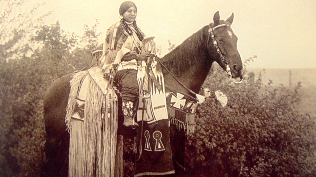 Cayuse In Ceremonial Clothing (1 of 3)