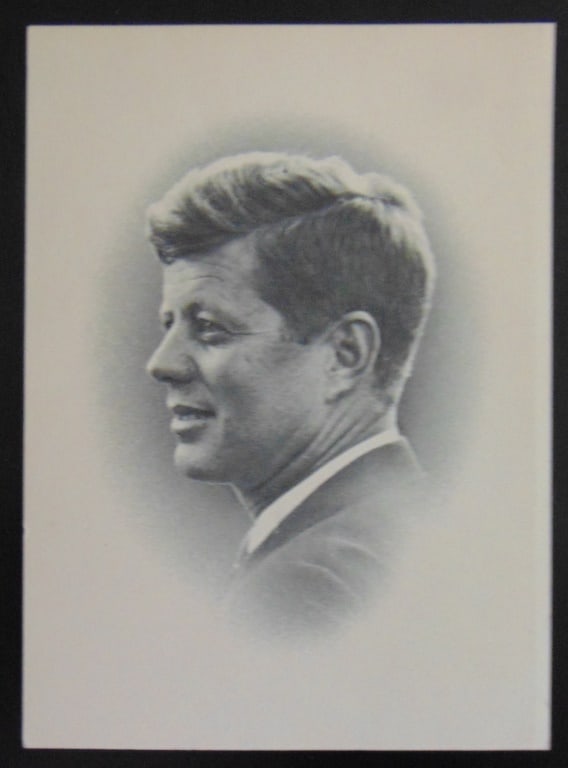 John F Kennedy Mourning Card with Picture (1 of 2)