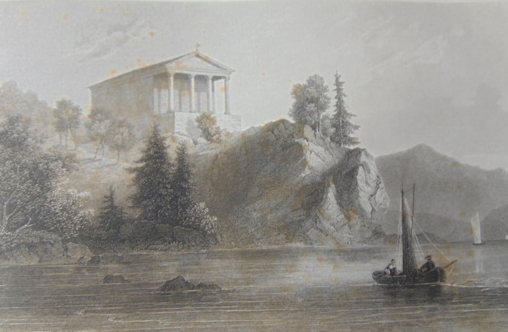 Chapel of Our Lady of Coldspring [On the Hudson]: Chapel of Our Lady of Coldspring [Cold Spring On the Hudson] Rare Print Type: Copper Engraving Date: Circa 1850 Publisher: Hermann J Meyer Origin: American Dimensi