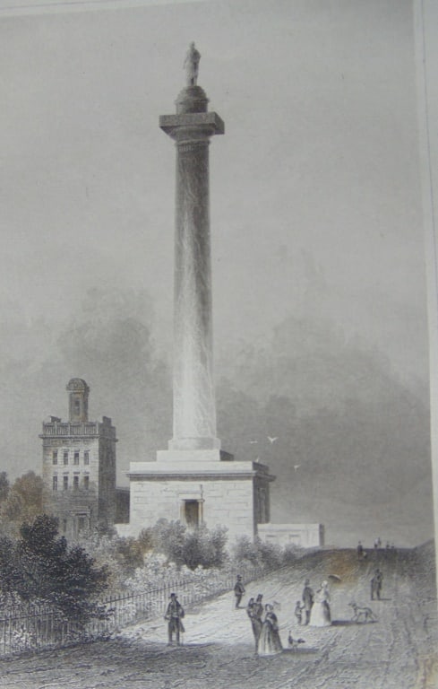 The Washington Monument - Baltimore: The Washington Monument - Baltimore Rare Print Type: Copper Engraving Date: Circa 1850 Publisher: Hermann J Meyer Origin: American Dimensions: 11 x 7" Subject: American Scenery Notes & Literature:
