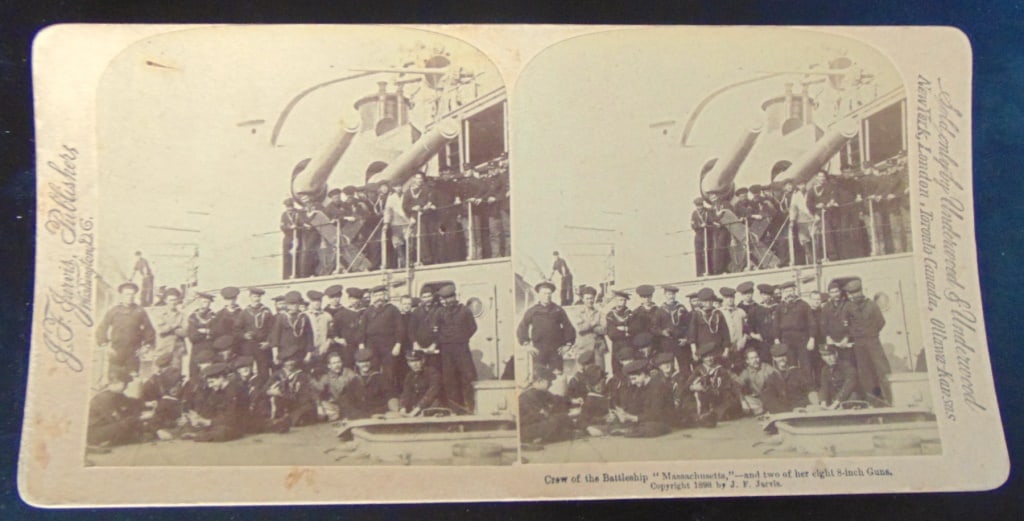 Crew of Battleship Massachusetts: Crew of Battleship Massachusetts - And Her Two 8" Guns John Fillis Jarvis (November 6, 1849 ? January 22, 1931) was an English-American photographer who was active in Washington, D.C. He is best