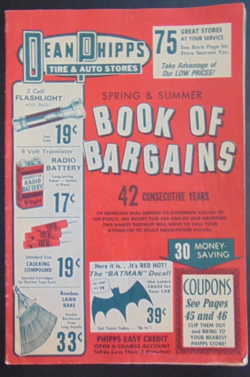 Dean Phipps Tire and Auto Store Catalog: Dean Phipps Tire and Auto Store Catalog Extremely Rare. Dean Phipps was a chain of department stores in the United States that operated from 1912 to 2006. The company was founded by Dean Phipps, a