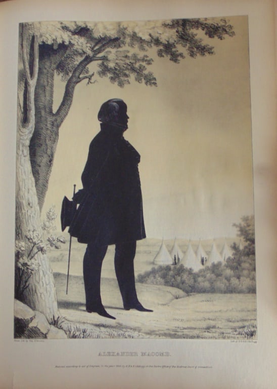 Alexander Macomb - Brown and Kellogg: Alexander Macomb Silhouette "Entered according to act of congress, in the year 1844, by EB & EC Kellogg, in the clerks office of the District of Connecticut". Artist: