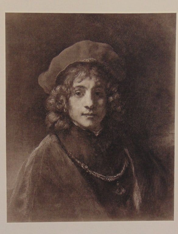 Portrait of Titus van Rijn - Rembrandt Van Rijn (1 of 3)