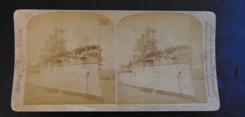 The Cruiser Brooklyn Lying off Grants Tomb (1 of 2)