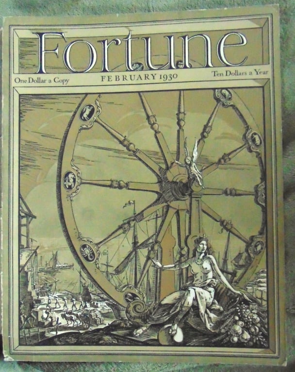 Fortune Magazine Cover February 1930 Vol. 1 No. 1 (1 of 1)