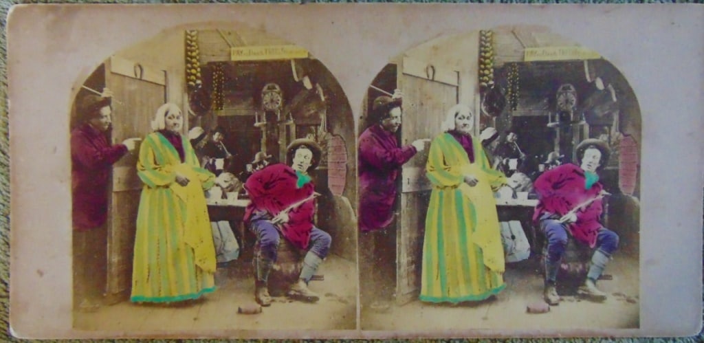 Money Scarce - Stereograph: Money Scarce> Dated: Circa 1880 Subject: 19th century City Views Medium: Stereoview Dimensions: 7 x 3 1/2" Provenance: Hill House<
