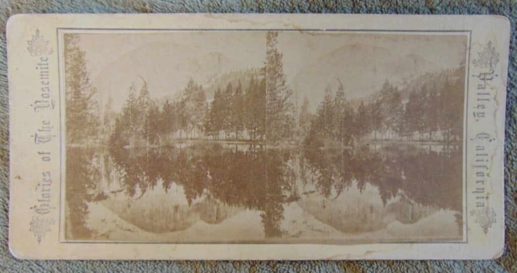 Yosemite - South Dome - California Stereoview: Yosemite South Dome - California Dated: 1861-1873 Subject: 19th century Views Medium: Stereoview Dimensions: 7 x 3 1/2" Provenance: Hi