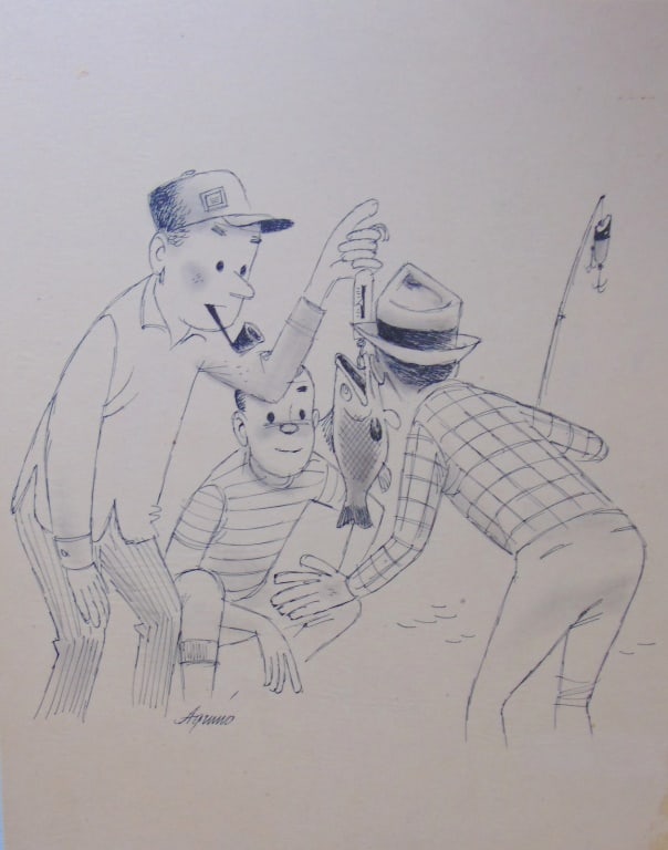 Albert Aquino (American) Weighing the Catch (1 of 3)