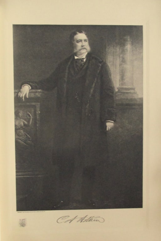Portrait of President Chester A. Arthur: Portrait of President Chester A. Arthur On stiff paper with plate mark. Print Type: Photogravure Signed: Signed in plate Date: 1907 Publisher