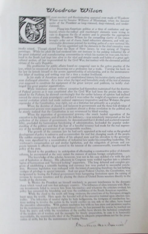 Tribute to President Woodrow Wilson: Tribute to President Woodrow Wilson Artist: After Gilbert Stuart Print Type: Photogravure Date: 1907 Publisher: Bureau of National Literature &