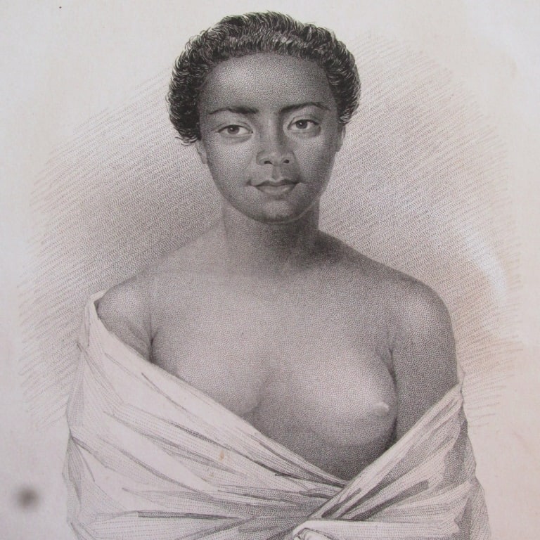 Emma Malietoa - Samoa Daughter of King: Emma Malietoa - Daughter of King - Samoa With Oval Watertown Library Stamp March 27, 1871 "Daughter of the King15 Years" written in unknown hand. Print Type: Engraving