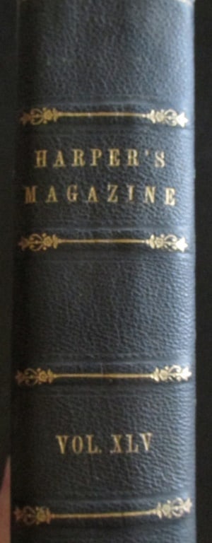 Harper's New Monthly Magazine XLV - 1872: Harper's New Monthly Magazine XLV June to November 1872. Includes Edgar Allen Poe Illustrated by Stoddard. Illustrations: B/W wood engravings Dated: 1872