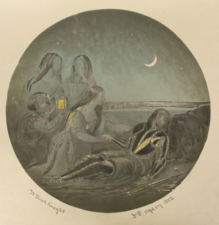 Ye Dead Knight - Original Illustration 1852 (1 of 5)