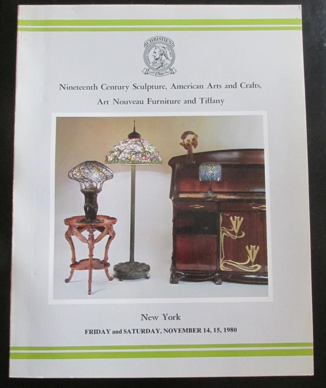 American Arts and Crafts - Art Nouveau - Tiffany: Nineteenth Century Sculpture, American Arts and Crafts, Art Nouveau Furniture and Tiffany New York - Friday and Saturday, November 14, 15, 1980 - A rare and important auction ca