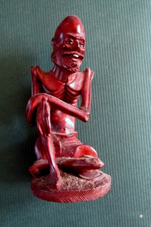 A Carved Figure Of An Ascetic (1 of 2)