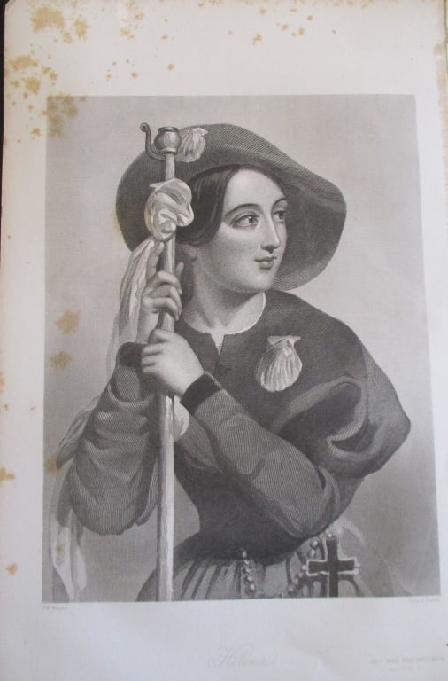 John W. Wright (Engish 1802 - 1848) Helena: Helena All's Well That End's Well Artist: After John W Wright by Rice & Buttre Print Type: Engraving Date: 1848 Origin: British