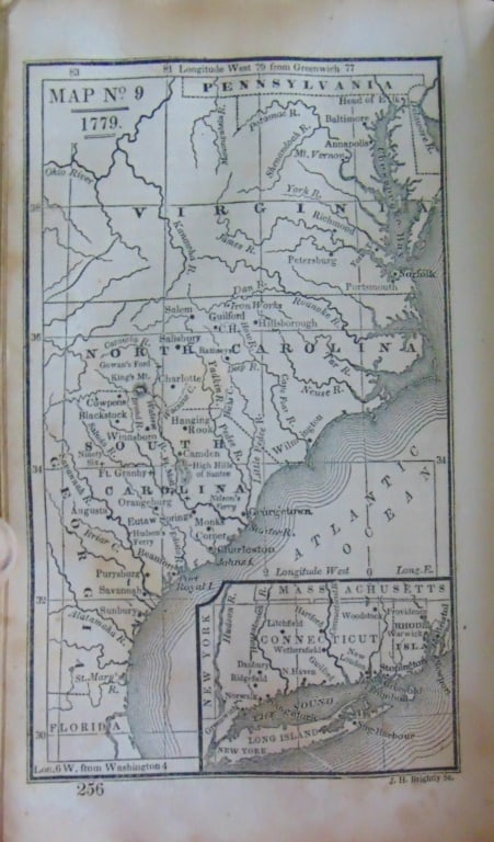 Map of 1779 - Eastern Seaboard (1 of 1)