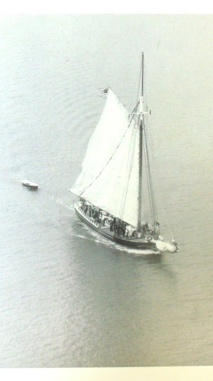 Sloop Clearwater on the Hudson River (1 of 2)