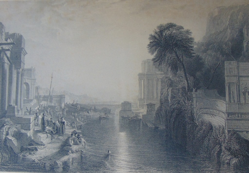 Dido Building Carthage - J. M. W. Turner: Dido Building Carthage Joseph Mallord William Turner RA, known in his time as William Turner, was an English Romantic painter, printmaker and watercolorist. He is known for his e