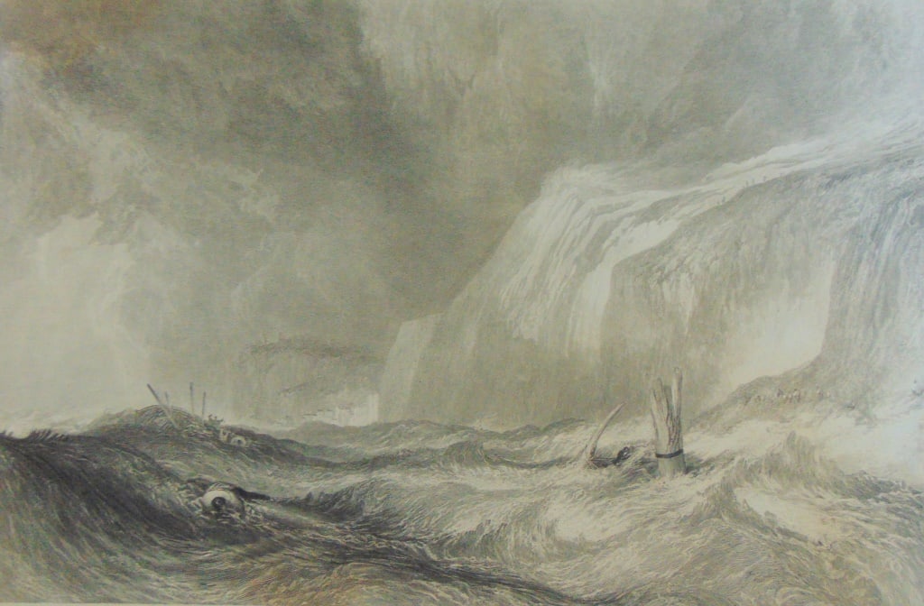 Wreck off Hastings - J. M. W. Turner: Wreck Off Hastings Joseph Mallord William Turner RA, known in his time as William Turner, was an English Romantic painter, printmaker and watercolorist. He is known for his expre
