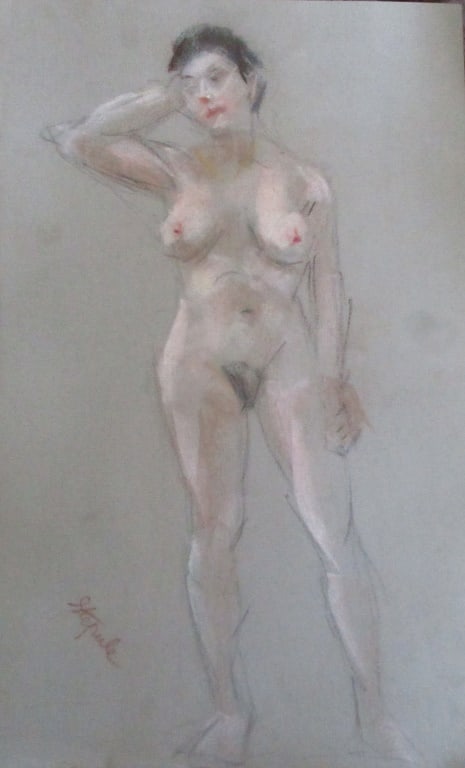 Nude Standing - Charles Stepule 1911 - 2006: Nude - Standing Charles T. Stepule was a long-time resident of Hartford, Connecticut. He was born in Wallingford, Connecticut in 1911 to Charles and Mary Yokim Stepule. He stu