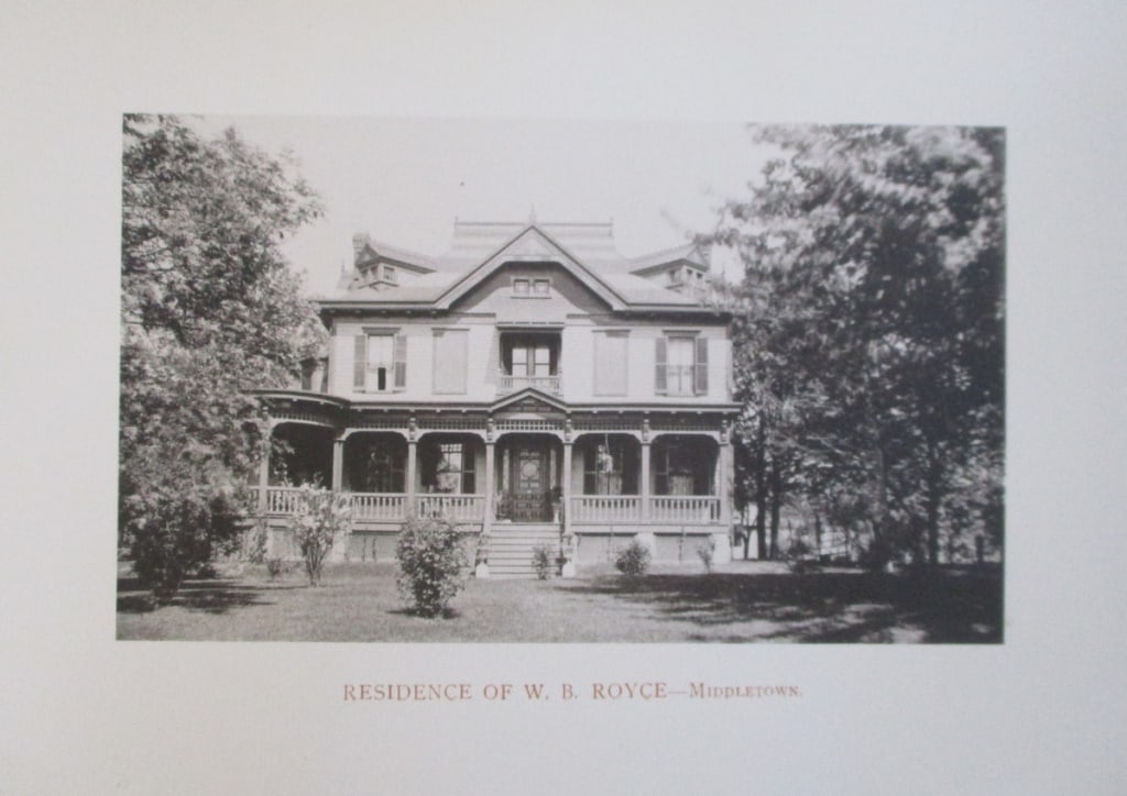 Residence of W. B. Royce - Middletown NY 1893: Residence of W. B. Royce - Middletown, New York Extremely Rare Photographer: W. H. Parish Dated: 1893 Medium: Photomechanical Dimension