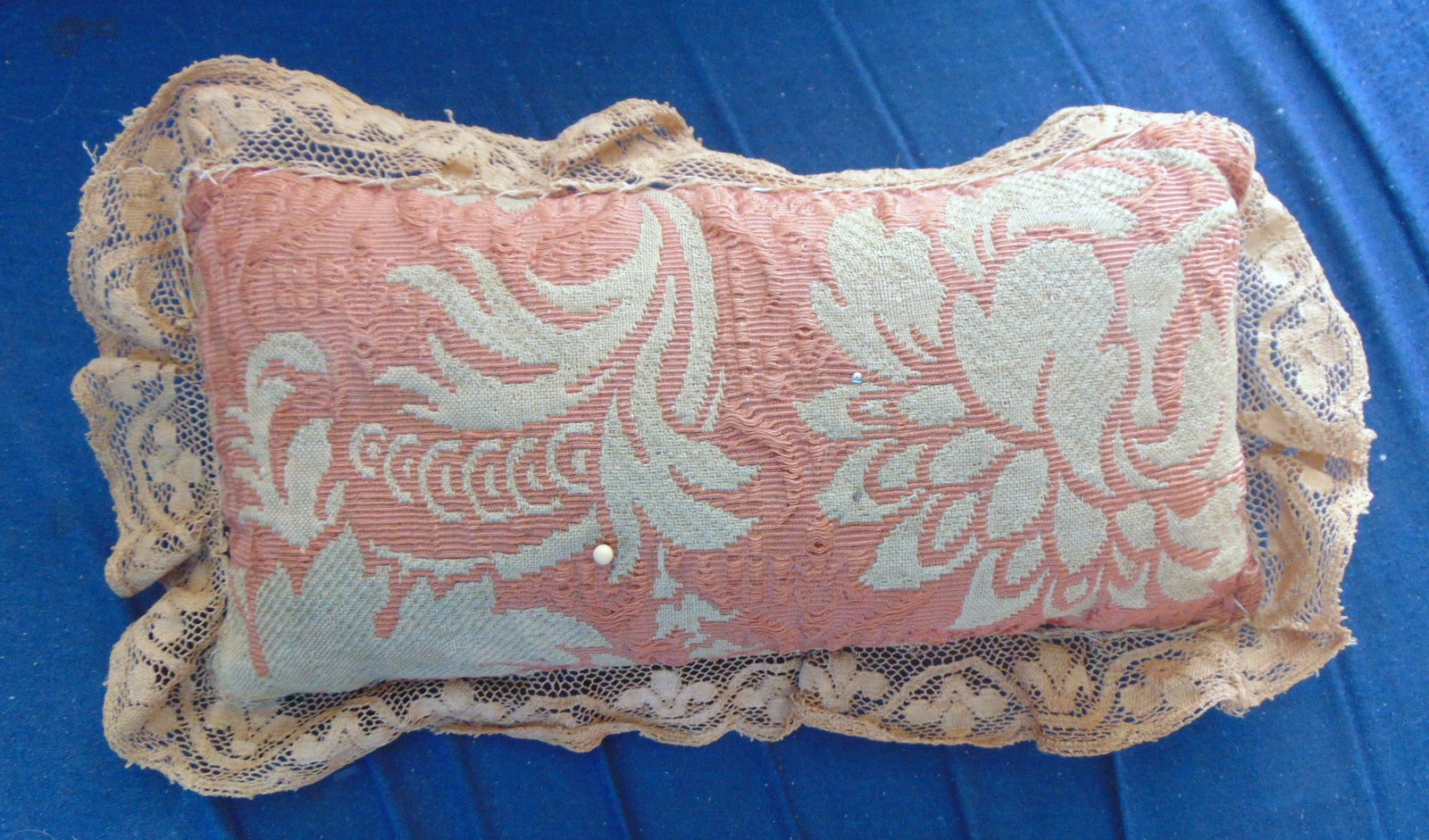 Unusually Large Victorian Pin Cushion (1 of 3)