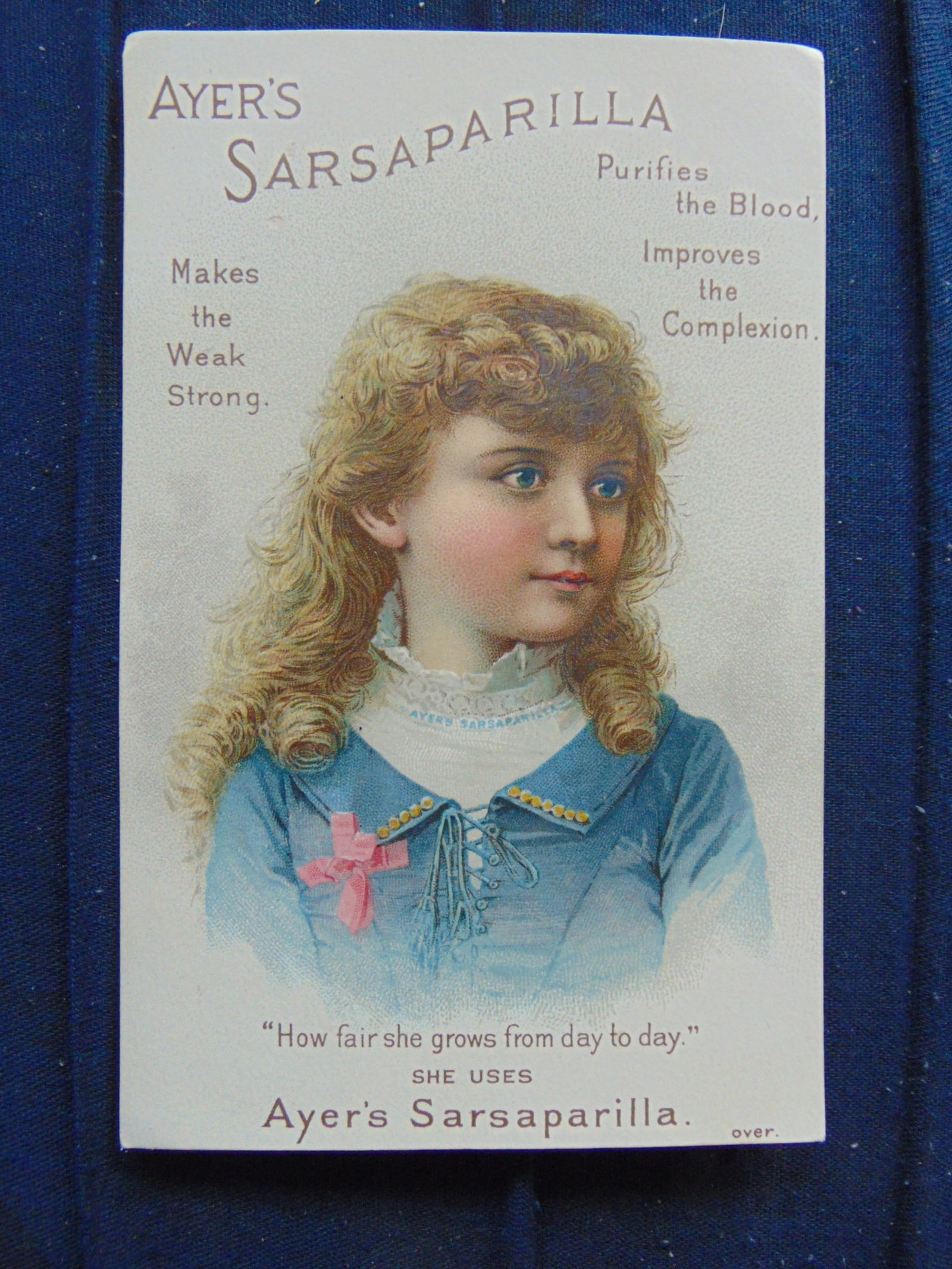 Ayer's Sarsaparilla - Victorian Trade Card (1 of 2)