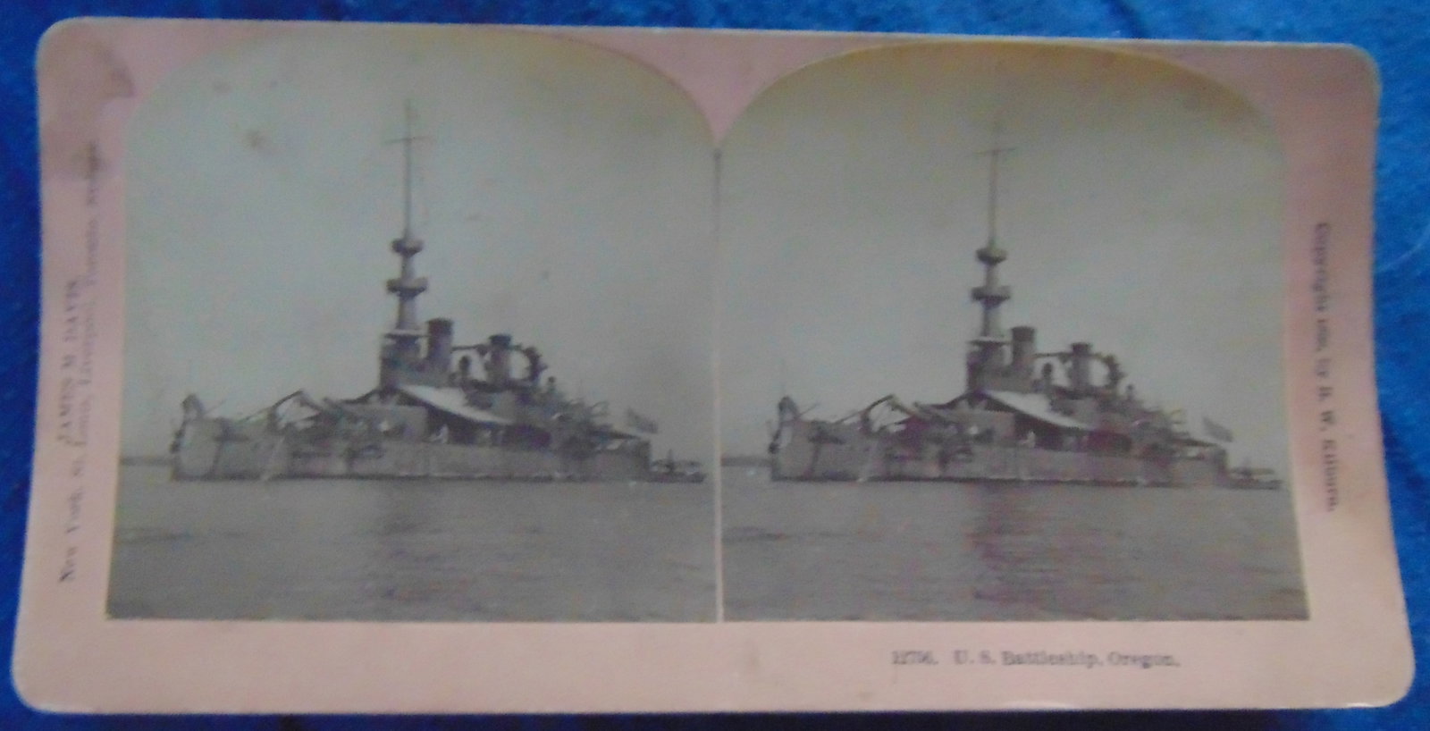 US Battleship Oregon - Kilburn Photographer: US Battleship Oregon The USS Oregon (BB-3) was a pre-dreadnought battleship in the United States Navy in 1899. It was part of a modernization program to strengthen the American fleet. Design: The