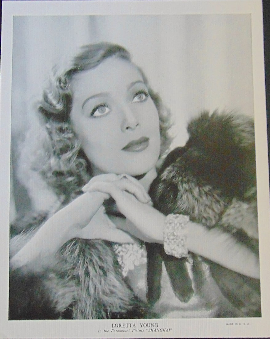 Loretta Young - Shanghai - Paramount Pictures: Loretta Young - Shanghai - Paramount Pictures In 1935, Loretta Young starred in the Paramount Pictures romantic drama "Shanghai" alongside Charles Boyer. The film tells the story of Barbara Howard (Yo
