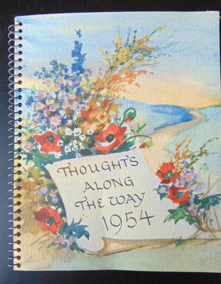 Thoughts Along The Way - A Calendar for 1954: Thoughts Along The Way - A Calendar for 1954 A Brownie Creation. Paintings by Erica Von Kager Illustrations: Erica Von Kager Dated: 1954 Publisher: Brownie Creation Edition