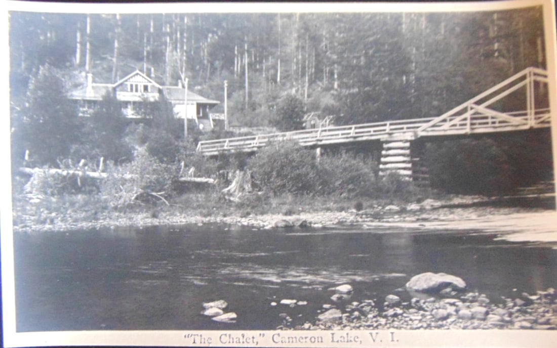 Ernest Crocker - The Chalet - Cameron Lake VI: The Chalet - Cameron Lake VIErnest Crocker (1877-1968) emigrated to North America in 1902. In 1903, he set up a photographic partnership in Vancouver, moving it shortly afterwards to Victoria. From 19