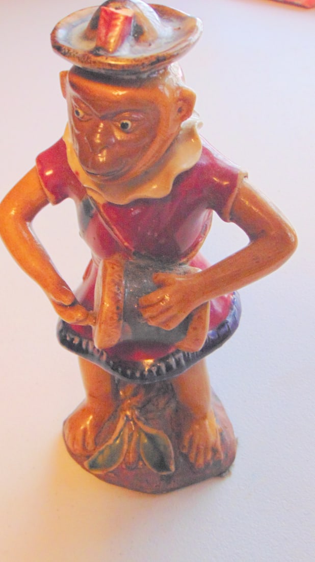 Chinese Monkey Playing Drum Signed (1 of 5)